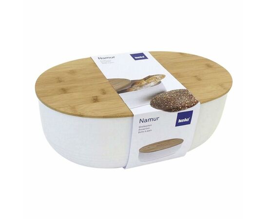 Хлебница Kela Namur White 37,5х23х14 см (12060), изображение 4