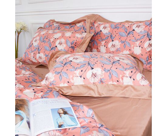 Постельное белье MirSon Satin print Elit Coral reef 200х220 Евро (2200005394694)