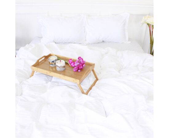 Постельное белье MirSon Satin Stripe 30-0001 White 110х140 детский (2200005245620), изображение 3 Постельное белье MirSon Satin Stripe 30-0001 White 110х140 детский (2200005245620), изображение 3