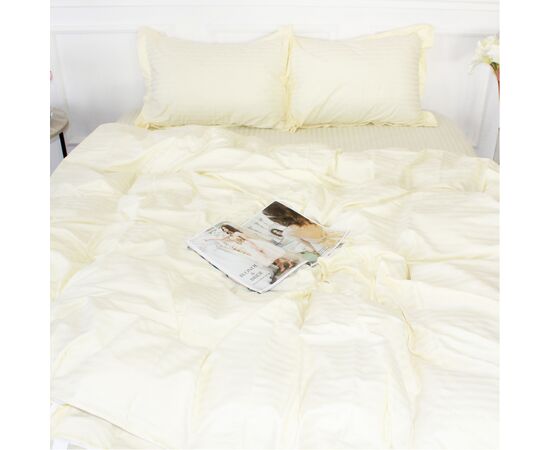 Постільна білизна MirSon Satin Stripe 30-0002 Soft Yellow 2х143х210 сімейний (2200005247808), зображення 3