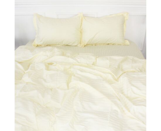 Постільна білизна MirSon Satin Stripe 30-0002 Soft Yellow 2х143х210 сімейний (2200005247808)