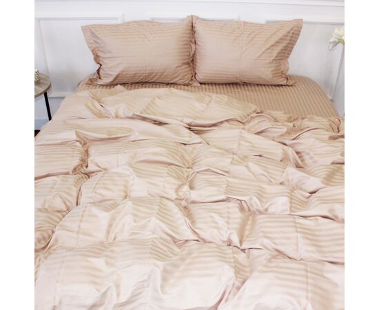 Постельное белье MirSon SatinStripe 30-0004Cream 143х210 Полуторный (2200005248591)