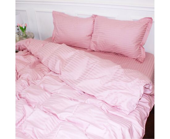 Постільна білизна MirSon Satin Stripe 30-0007 Pink 160х220 полуторний Євро (2200005249864), зображення 2 Постільна білизна MirSon Satin Stripe 30-0007 Pink 160х220 полуторний Євро (2200005249864), зображення 2