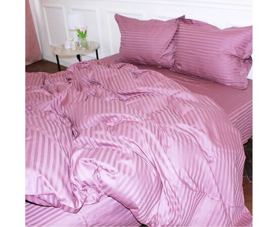 Постільна білизна MirSon Satin Stripe 30-0008 Smoky Pink 2х143х210 сімейний (2200005250327), зображення 2 Постільна білизна MirSon Satin Stripe 30-0008 Smoky Pink 2х143х210 сімейний (2200005250327), зображення 2