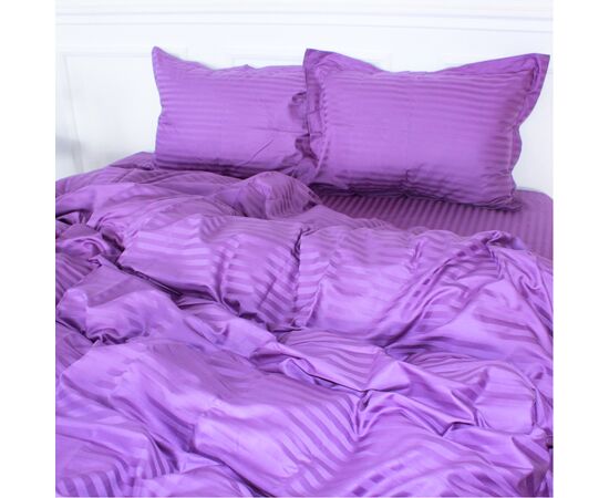 Постільна білизна MirSon Satin Stripe 30-0009 Purple 160х220 полуторний Євро (2200005250709), зображення 2 Постільна білизна MirSon Satin Stripe 30-0009 Purple 160х220 полуторний Євро (2200005250709), зображення 2