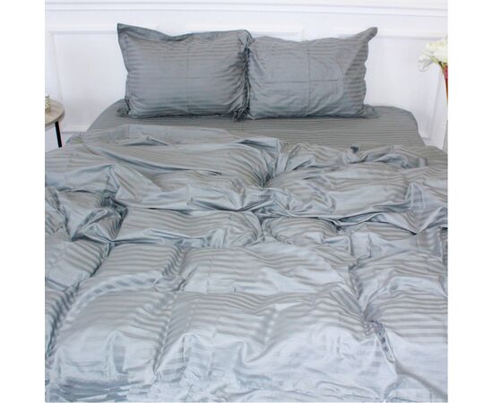 Постельное белье MirSon SatinStripe 30-0010LightGray 175х210 Двуспальный (2200005251133)