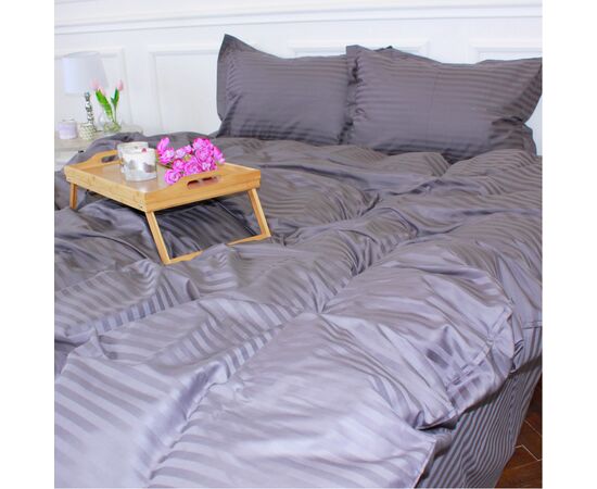 Постельное белье MirSon Satin Stripe 30-0011 Gray 110х140 детский (2200005246153), изображение 3