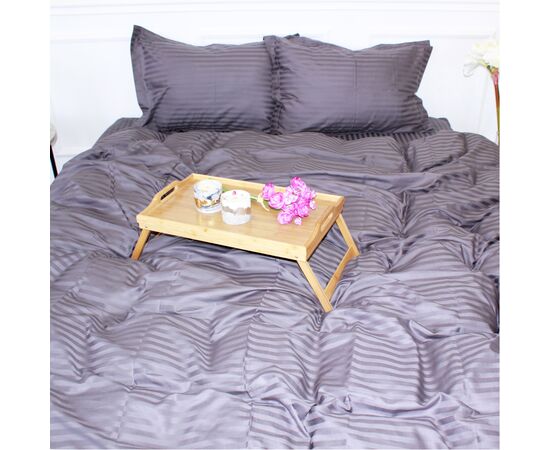 Постільна білизна MirSon Satin Stripe 30-0011 Gray 110х140 дитячий (2200005246153)