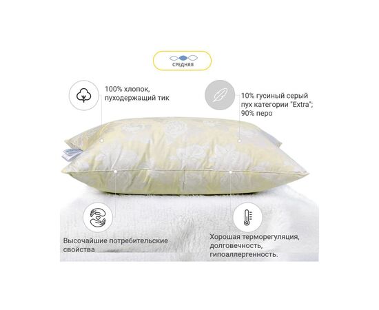 Подушка MirSon Extra 40х60 см (2200000017130), изображение 3 Подушка MirSon Extra 40х60 см (2200000017130), изображение 3
