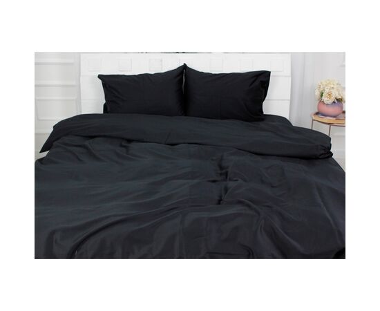 Простынь MirSon Black Pearl 0055 150х220 см (2200000674203), изображение 2 Простынь MirSon Black Pearl 0055 150х220 см (2200000674203), изображение 2
