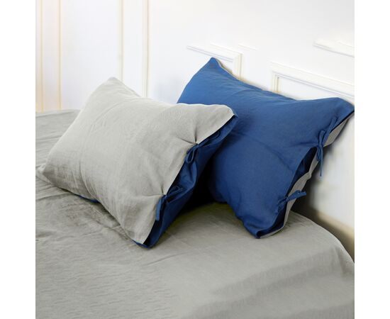 Наволочка MirSon Лен Natural Linen 50х50 Aquamarine (2200005372135)