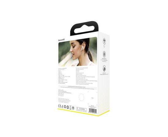 Навушники Baseus Encok TWS W04 White (NGW04-02), зображення 6 Навушники Baseus Encok TWS W04 White (NGW04-02), зображення 6