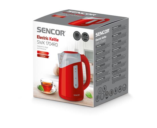 Электрочайник Sencor SWK1704RD, изображение 6 Электрочайник Sencor SWK1704RD, изображение 6