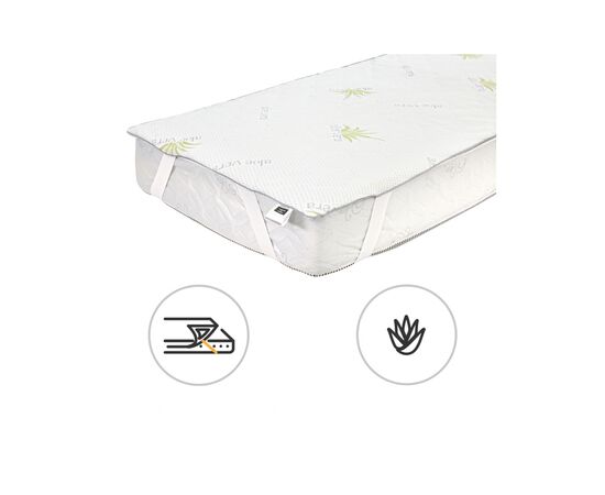 Наматрасник MirSon №1045 Alberto Тенсель (Modal) Aloe Vera 120х190 см (2200001507760)