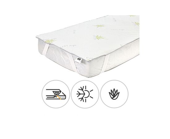 Наматрасник MirSon №1047 Alberto Тенсель (Modal) Seasons Aloe Vera 80х160 см (2200001508101)