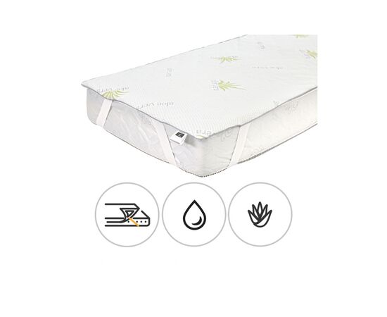 Наматрасник MirSon №1048 Alberto Тенсель (Modal) Aloe Vera 80х160 см (2200001508309)