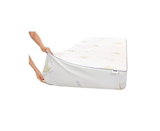 Наматрасник MirSon №1049 Alberto Тенсель (Modal) Aloe Vera 100х200 см (2200001508552), изображение 8