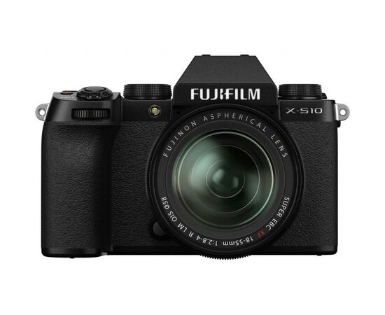 Цифровой фотоаппарат Fujifilm X-S10 + XF 18-55mm F2.8-4.0 Kit Black (16674308), изображение 2 Цифровой фотоаппарат Fujifilm X-S10 + XF 18-55mm F2.8-4.0 Kit Black (16674308), изображение 2