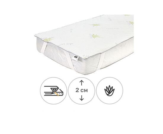 Наматрацник MirSon №1051 Alberto Тенцель (Modal) Strong Aloe Vera 160х190 см (2200001509016)