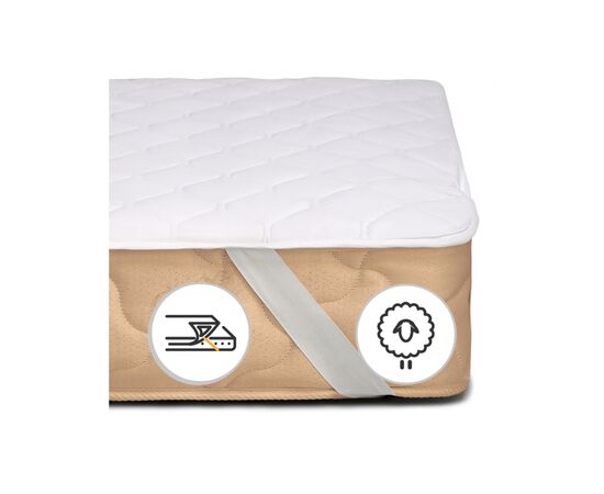 Наматрасник MirSon №5010 Exclusive Line Light Wool обычный с резинкой по углам 180x200 см (2200005335017)