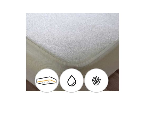 Наматрасник MirSon Terry Waterproof Aloe Vera 219 160x190 (2200000379870), изображение 3