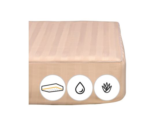 Наматрасник MirSon хлопковый Carmela Waterproof Cotton Aloe Vera 274/2 180x200 см (2200000340399)
