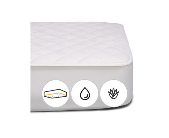 Наматрасник MirSon хлопковый Стандарт Cotton Aloe vera 265 180x200 см (2200000340252), изображение 2 Наматрасник MirSon хлопковый Стандарт Cotton Aloe vera 265 180x200 см (2200000340252), изображение 2