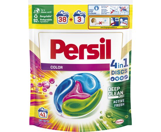Капсулы для стирки Persil Discs Color Deep Clean 41 шт. (9000101537345)