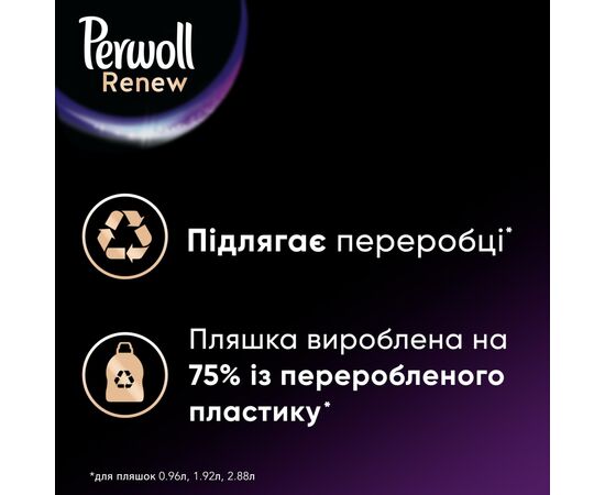 Гель для стирки Perwoll Renew Black для черных и темных вещей 960 мл (9000101540550), изображение 4 Гель для стирки Perwoll Renew Black для черных и темных вещей 960 мл (9000101540550), изображение 4