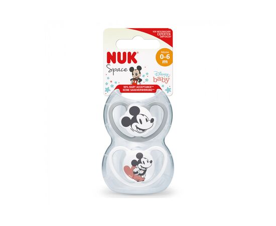 Пустышка Nuk Space Mickey Boy +0-6 міс.2 шт (3952414), изображение 2 Пустышка Nuk Space Mickey Boy +0-6 міс.2 шт (3952414), изображение 2
