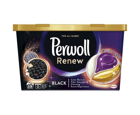 Капсули для прання Perwoll All-in-1 для темних і чорних речей 19 шт. (9000101539691)