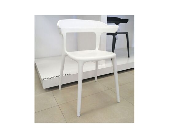Кухонный стул PAPATYA luna stripe, сиденье белое, верх белый (2336), изображение 2 Кухонный стул PAPATYA luna stripe, сиденье белое, верх белый (2336), изображение 2