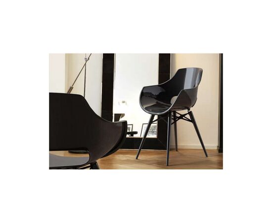 Кухонний стілець PAPATYA OPAL-WOX, сидіння матове жовте, ніжки натуральний (2841), зображення 5 Кухонний стілець PAPATYA OPAL-WOX, сидіння матове жовте, ніжки натуральний (2841), зображення 5