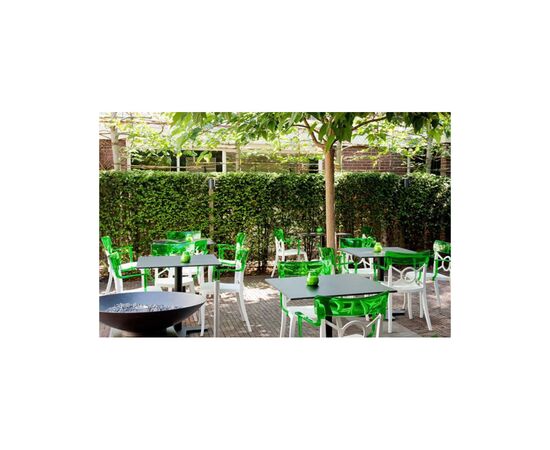 Кухонный стул PAPATYA opera-k, сиденье белое, верх прозрачно-красный (2338), изображение 3 Кухонный стул PAPATYA opera-k, сиденье белое, верх прозрачно-красный (2338), изображение 3