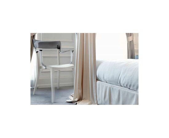 Кухонний стілець PAPATYA ГЕРА-К (Hera-k) біле 01, верх прозоро-червоний 29 (2348), зображення 5