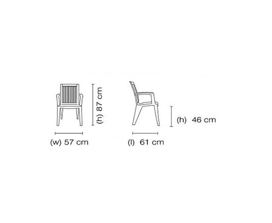 Кухонный стул PAPATYA ALIZE, белое (4513), изображение 2 Кухонный стул PAPATYA ALIZE, белое (4513), изображение 2