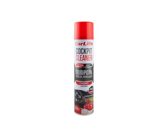 Автополироль CARLIFE Cockpit Cleaner EXTRA MAT Вишня 320 мл (CF349)