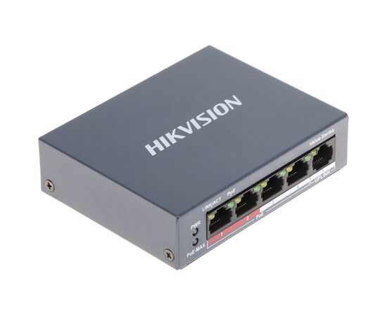 Коммутатор сетевой Hikvision DS-3E0105P-E(B), изображение 3 Коммутатор сетевой Hikvision DS-3E0105P-E(B), изображение 3