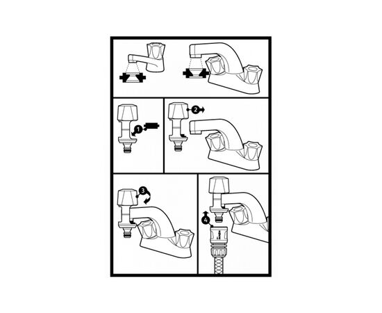 Коннектор для шланга HoZelock для смесителя висотой до 43мм и шириной до 34мм (10622), изображение 5