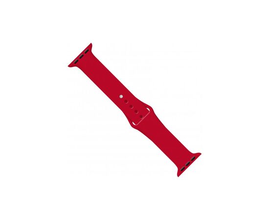 Ремінець до смарт-годинника Intaleo Silicone для Apple Watch 38/40 mm red (1283126494321)