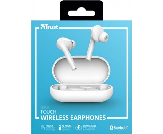 Наушники Trust Nika Touch True Wireless White (23705), изображение 10 Наушники Trust Nika Touch True Wireless White (23705), изображение 10