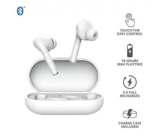 Наушники Trust Nika Touch True Wireless White (23705), изображение 8 Наушники Trust Nika Touch True Wireless White (23705), изображение 8