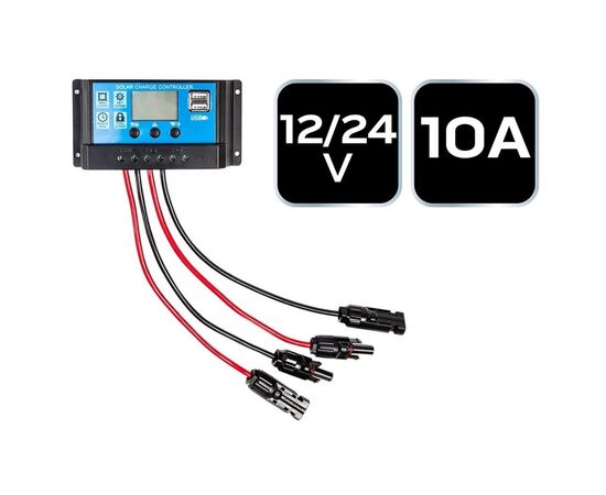 Контроллер заряда Neo Tools 10А, 12/24В(OPEN,AGM,GEL), 2xUSB (90-145), изображение 5 Контроллер заряда Neo Tools 10А, 12/24В(OPEN,AGM,GEL), 2xUSB (90-145), изображение 5