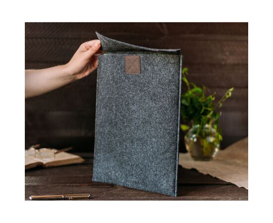 Чехол для ноутбука Gmakin 14 Macbook Pro, vertical, Gray (GM17-14), изображение 8 Чехол для ноутбука Gmakin 14 Macbook Pro, vertical, Gray (GM17-14), изображение 8