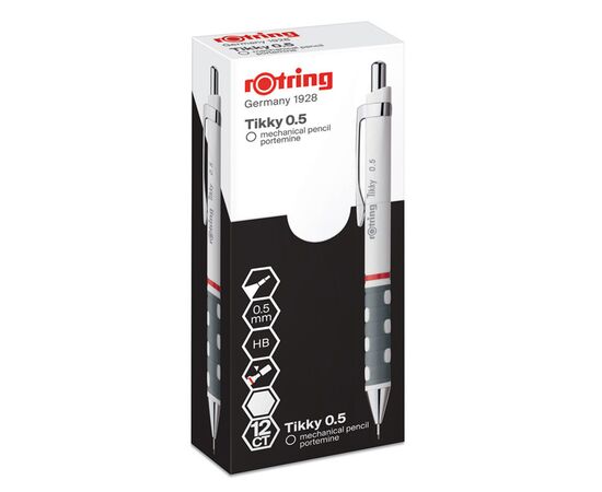 Карандаш механический Rotring Drawing TIKKY White PCL 0,5 (R1904698), изображение 4 Карандаш механический Rotring Drawing TIKKY White PCL 0,5 (R1904698), изображение 4
