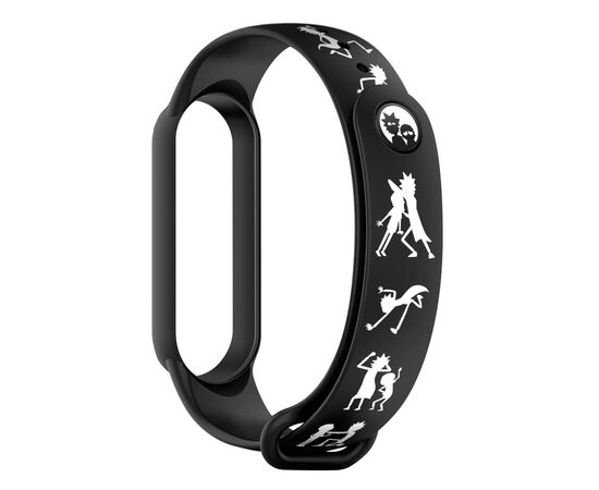Ремешок для фитнес браслета Armorstandart RM для Xiaomi Mi Band 7/6/5 Siluet Black (ARM59270)