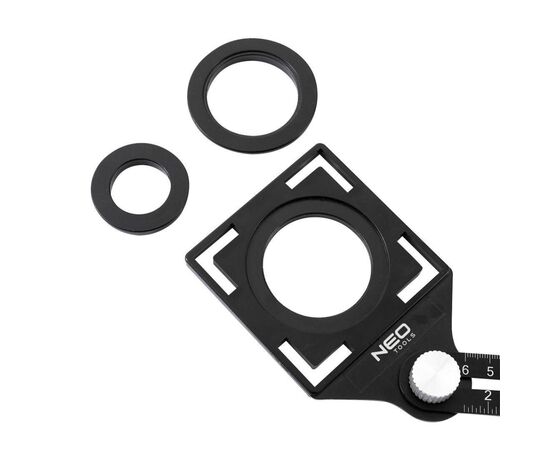 Линейка Neo Tools угловая, алюминий, 6 плечей с шкалой 0-6 см, отверствие в ша (72-351), изображение 3