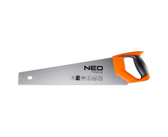 Ножовка Neo Tools по дереву, 450 мм, 7TPI (41-036)