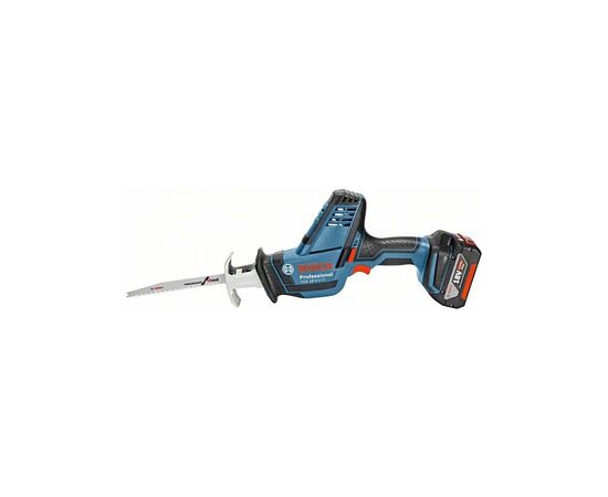 Сабельная пила Bosch GSA 18V-LI, 1х4.0 A*ч, ЗУ (0.615.990.M3Y), изображение 6 Сабельная пила Bosch GSA 18V-LI, 1х4.0 A*ч, ЗУ (0.615.990.M3Y), изображение 6