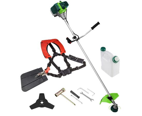 Триммер садовый Verto бензиновый, 1400 Вт, нож/леска 255/460 мм (50G490), изображение 2